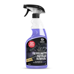 Полироль-очиститель пластика матовый Grass "Polyrole Matte" с ароматом винограда 600мл